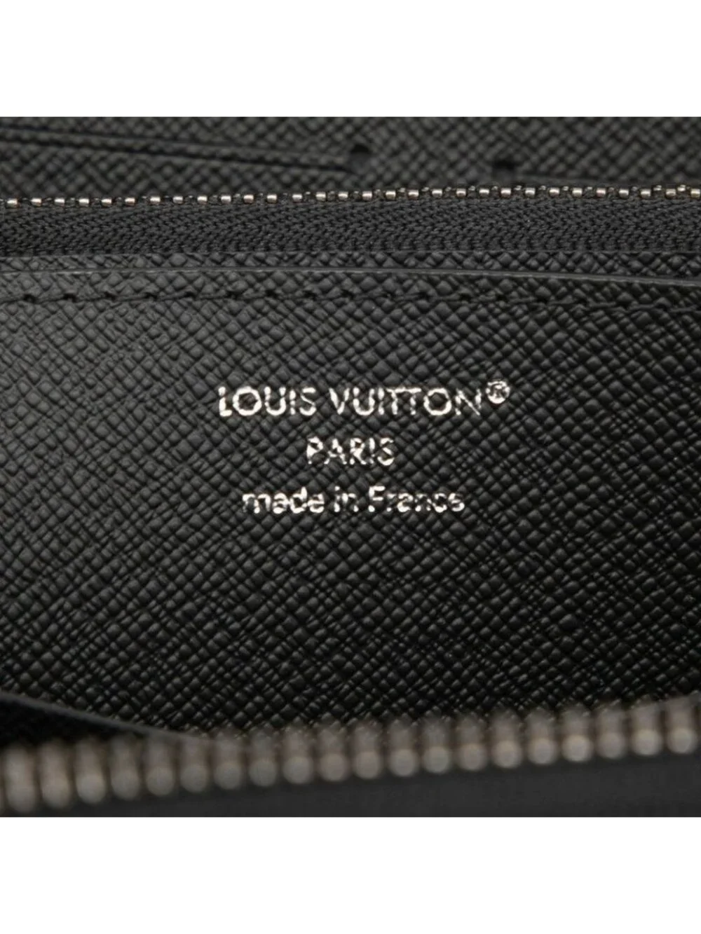 Louis Vuitton Monogram Eclipse Zippy XL Zip Around Wallet Second Black Leather